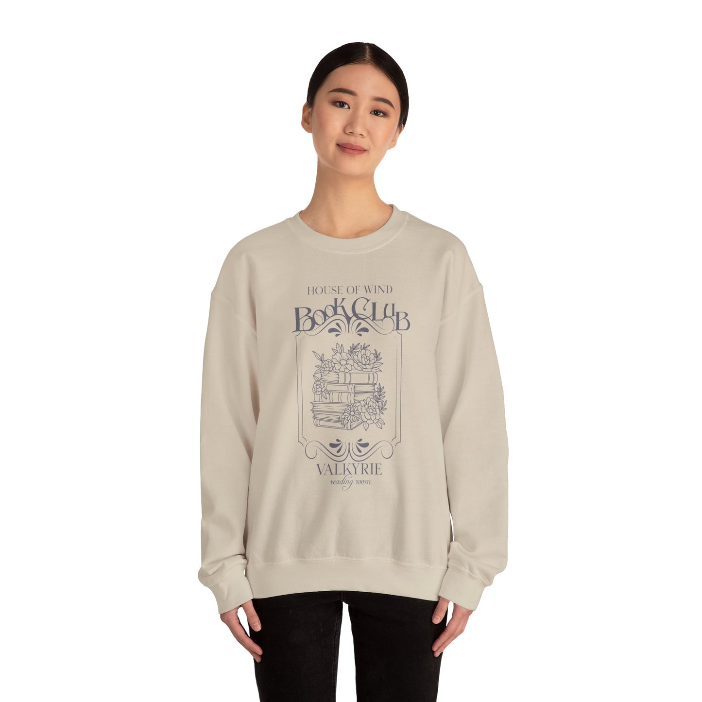 House of Wind Book Club Valkyrie Reading Room Heavy Blend™ Crewneck Sweatshirt