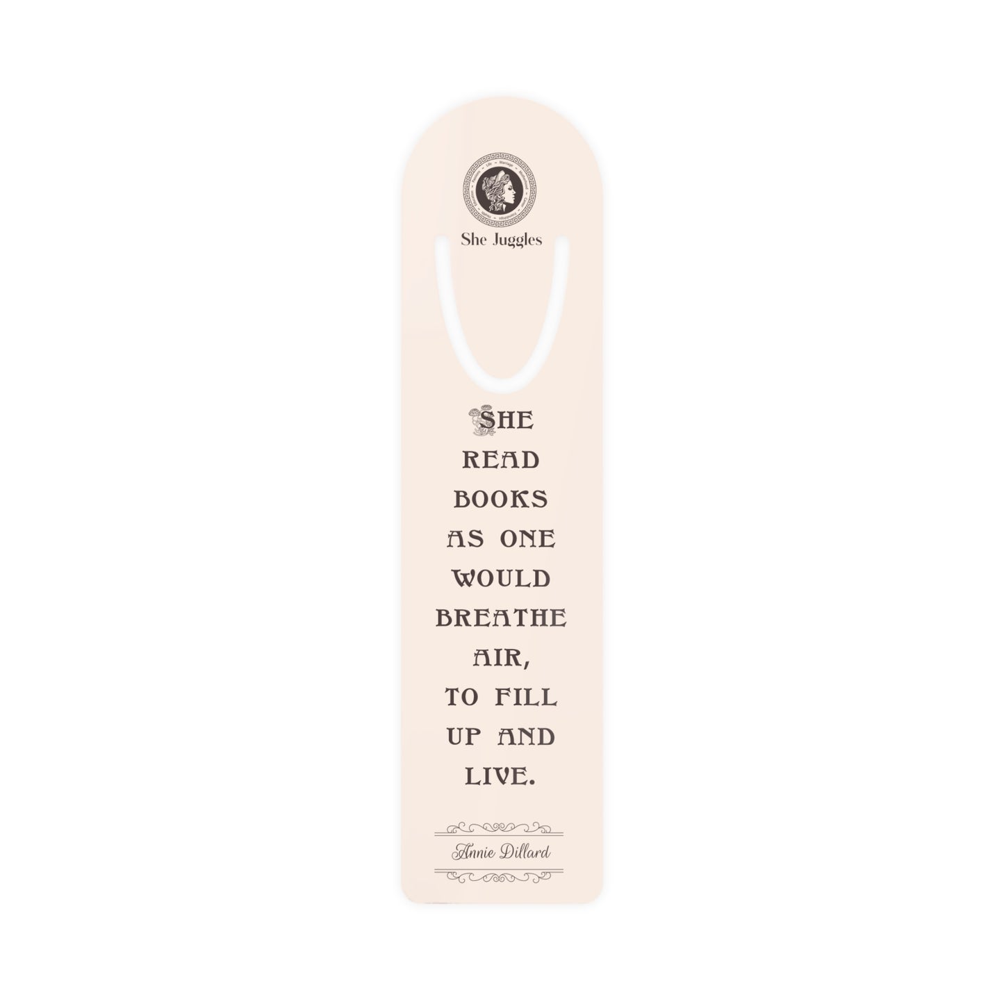 She Read Books Aluminum Bookmark