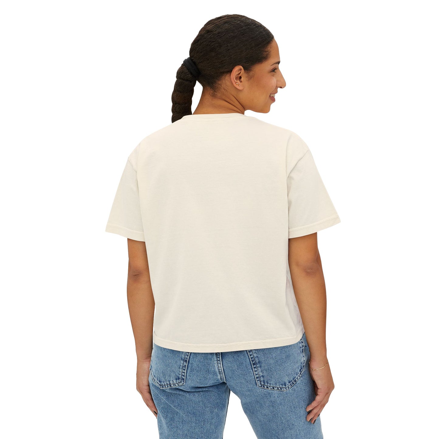 She Juggles Cropped Boxy Tee