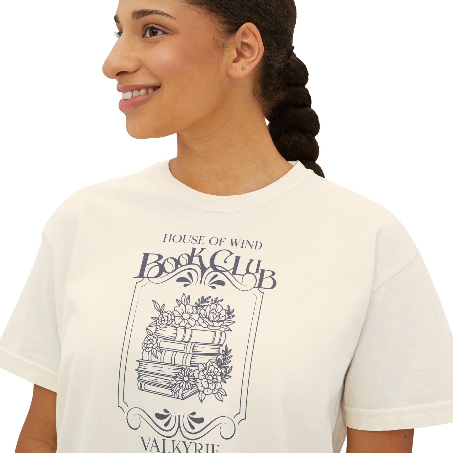 House of Wind Book Club Women's Boxy Crop T-Shirt