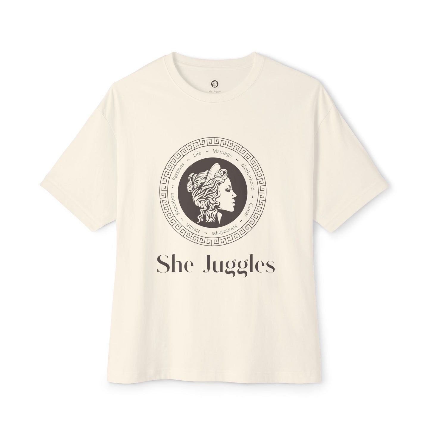 She Juggles Oversized Boxy Tee