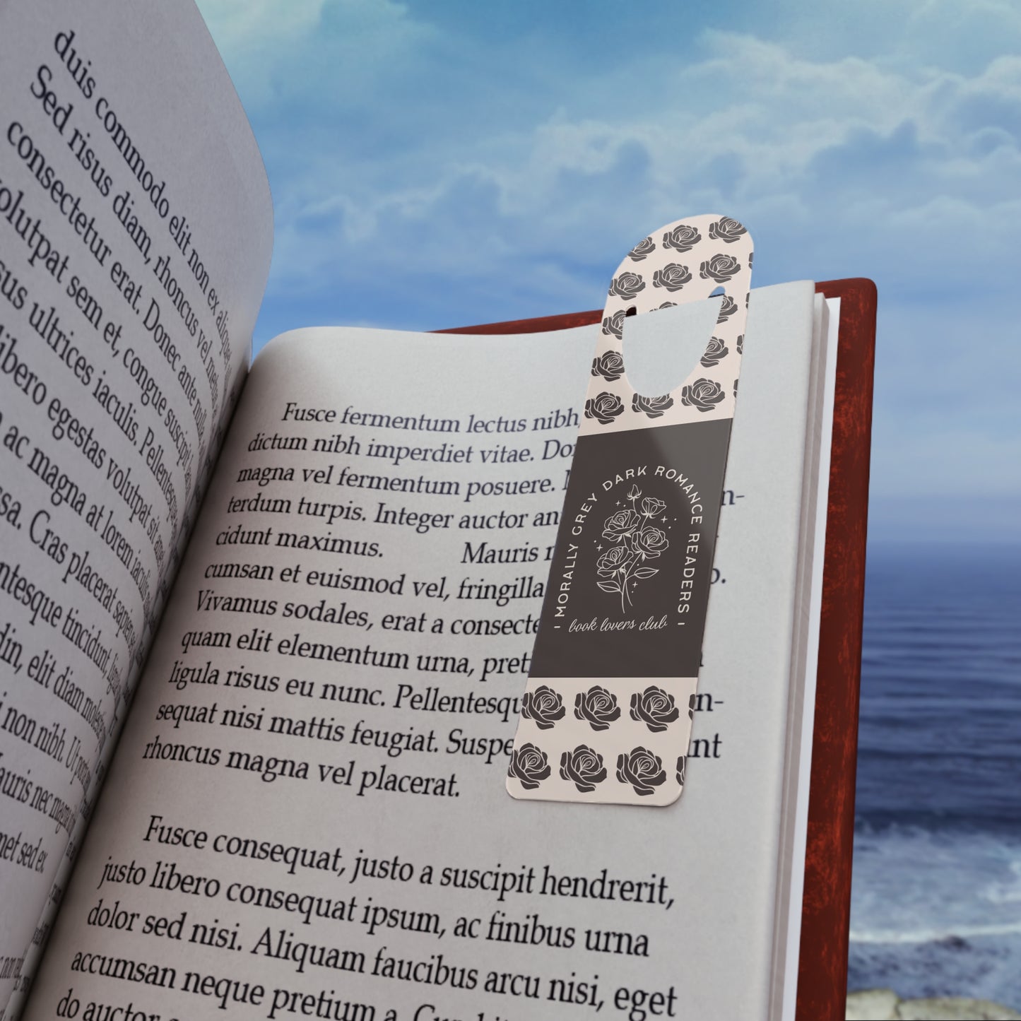 Dark Romance Book Lovers Metal Bookmark