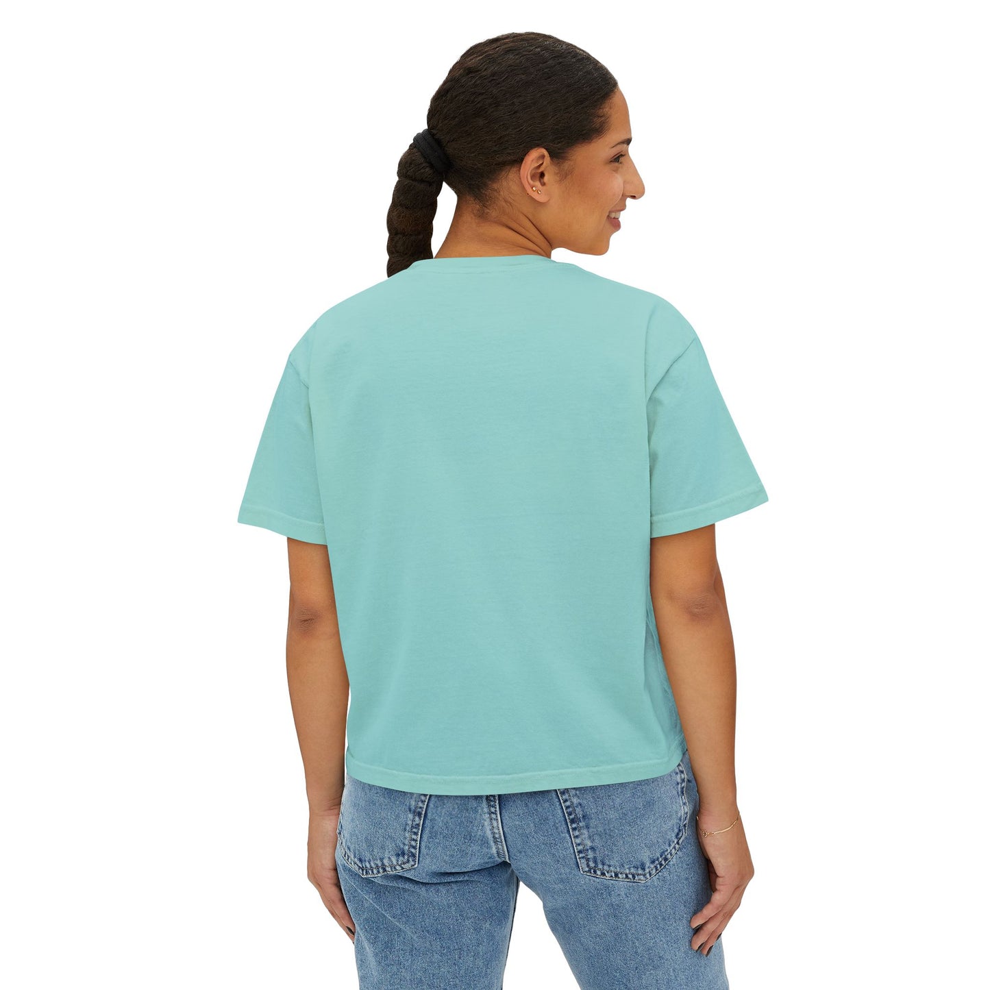She Juggles Cropped Boxy Tee