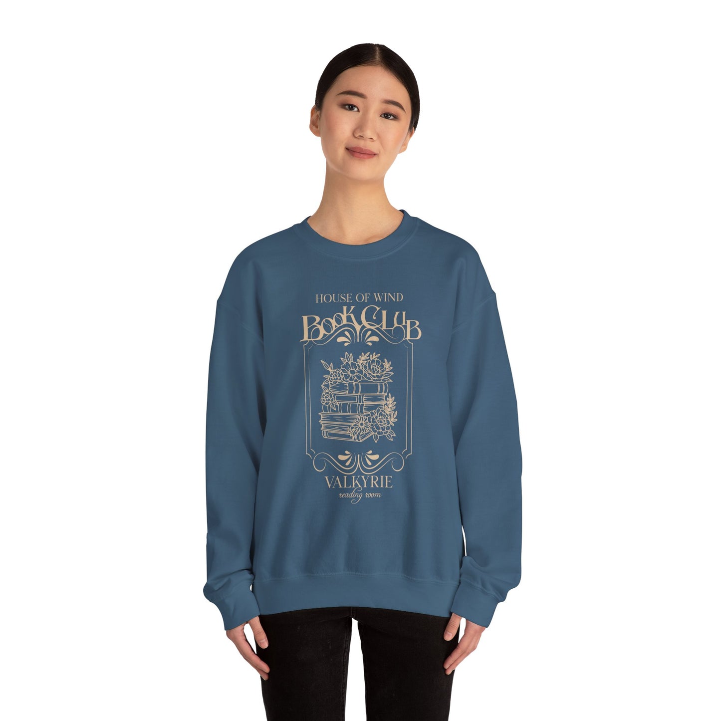House of Wind Book Club Valkyrie Reading Room Heavy Blend™ Crewneck Sweatshirt