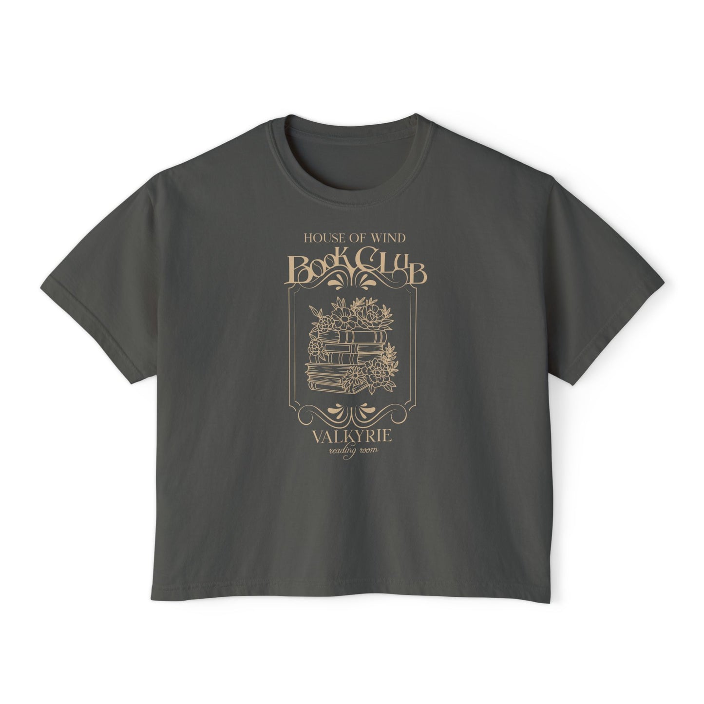 House of Wind Book Club Women's Boxy Crop T-Shirt