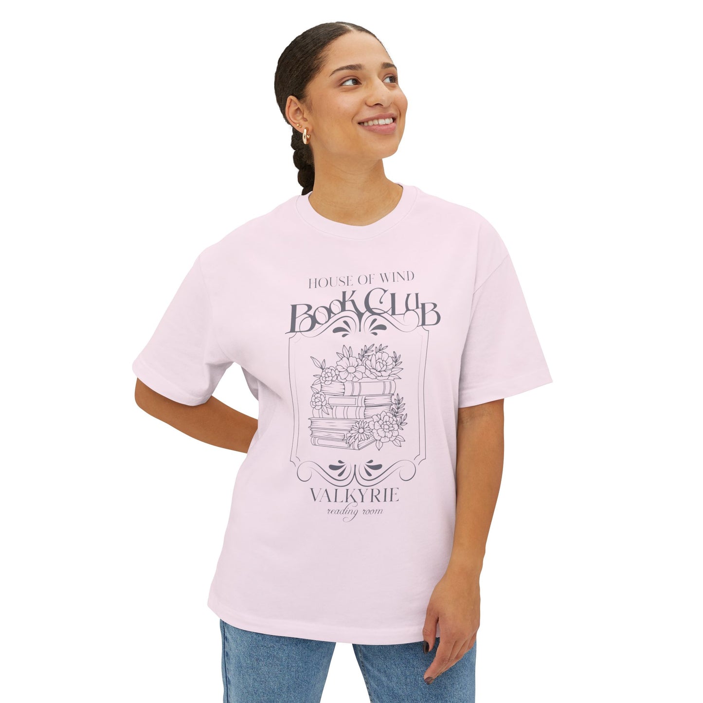 Women's House of Wind Book Club Oversized Boxy T-Shirt