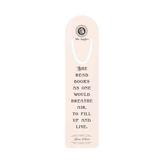 She Read Books Aluminum Bookmark