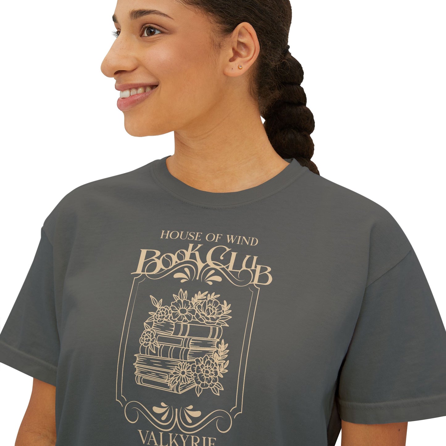 House of Wind Book Club Women's Boxy Crop T-Shirt