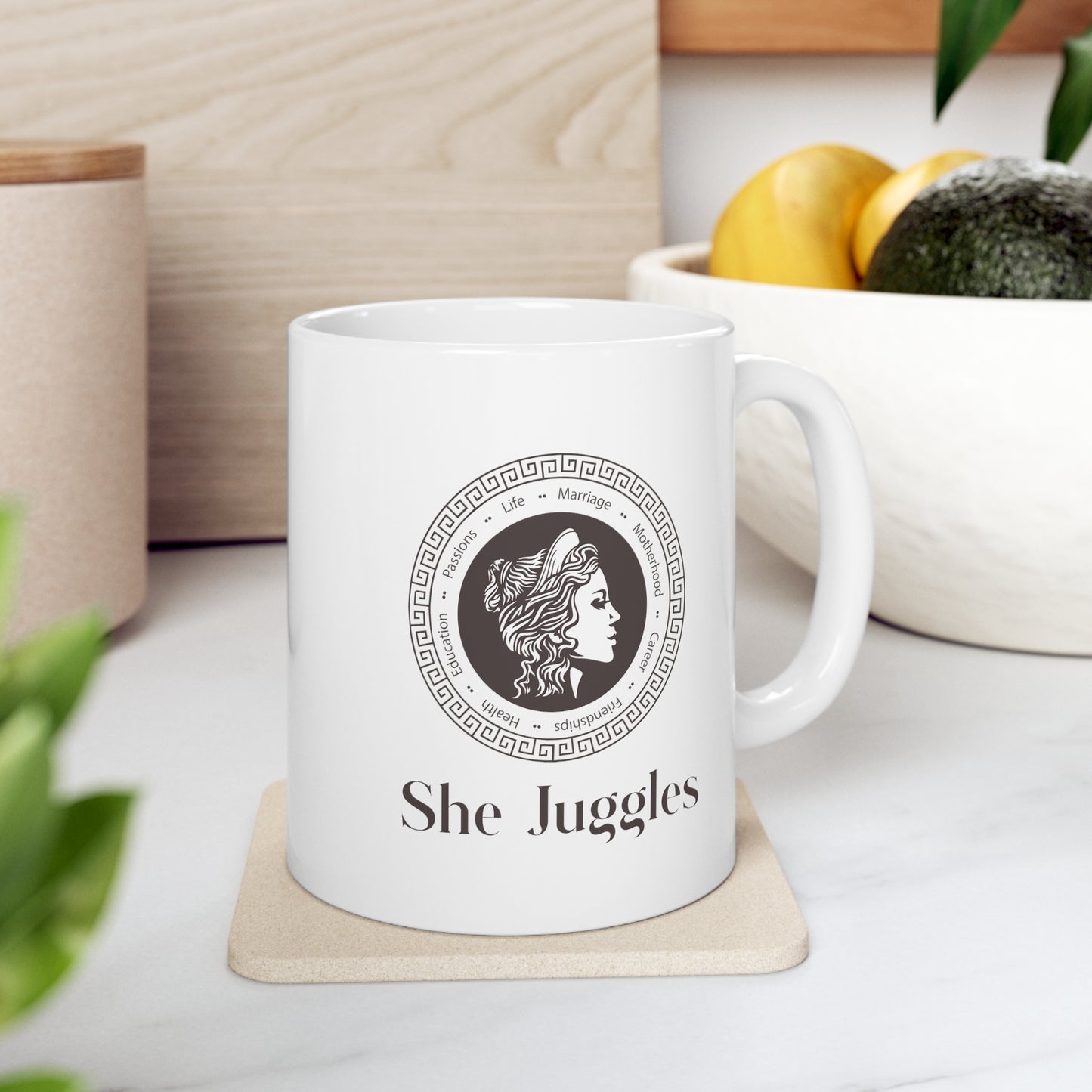 She Juggles 11 oz. Ceramic Mug