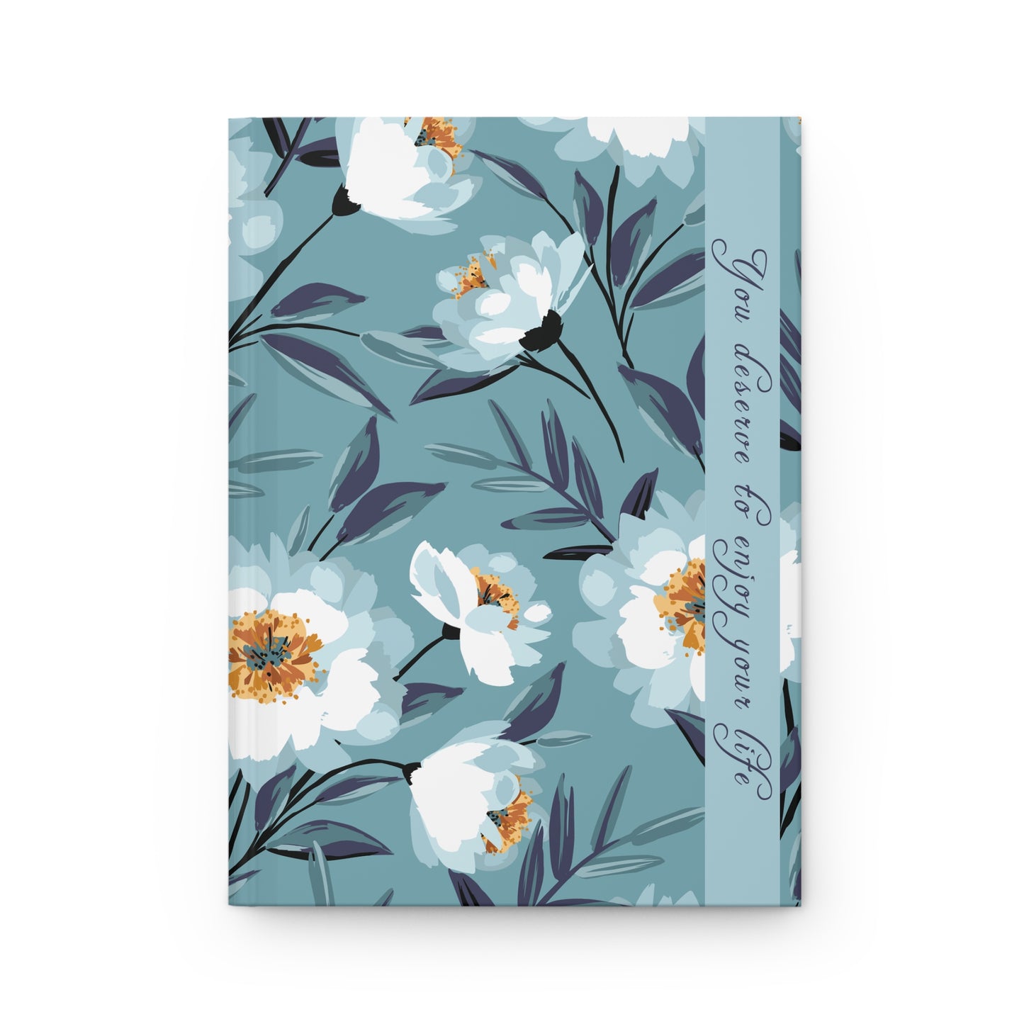 Inspirational Peony Hardcover Journal