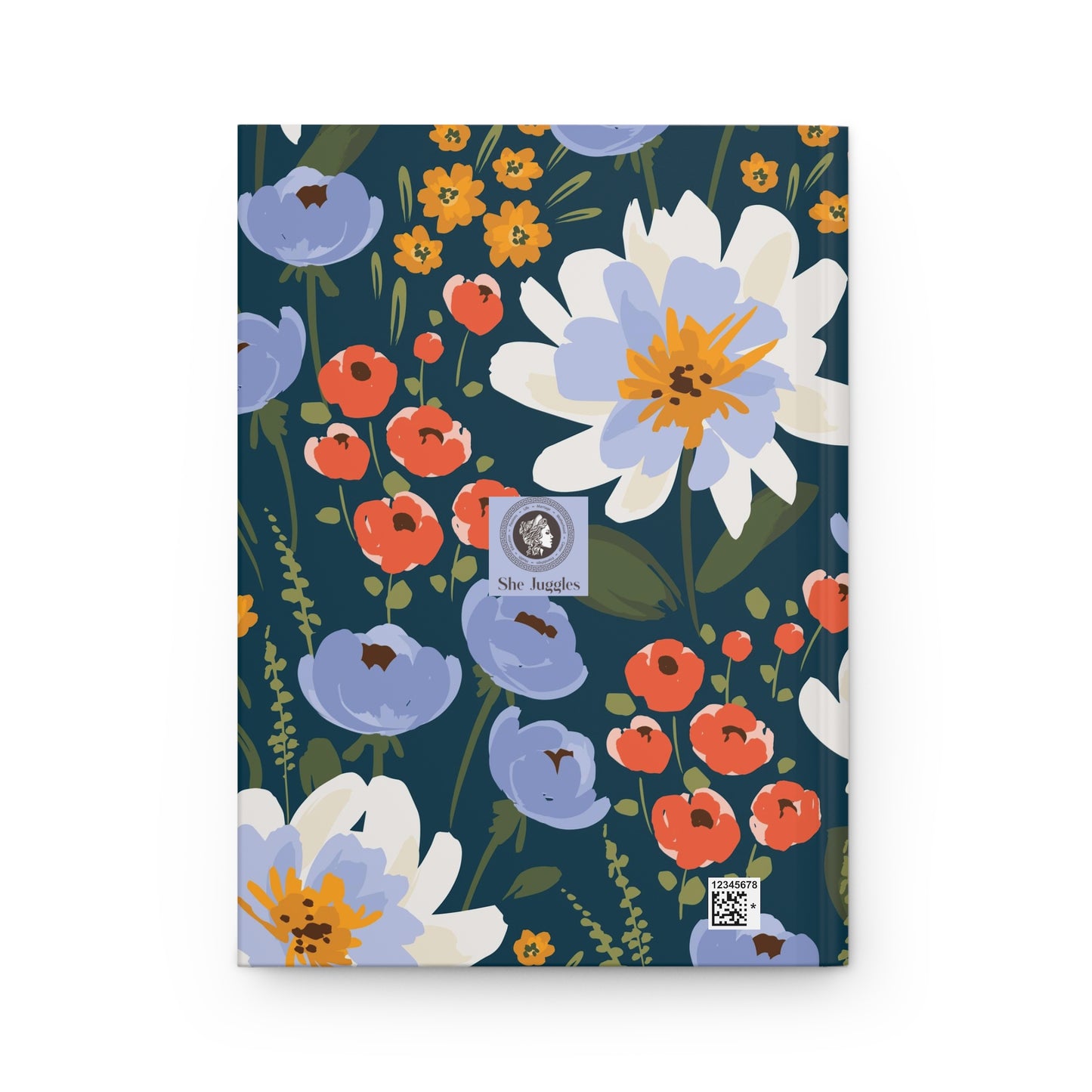 Flowers & Poppies Hardcover Journal