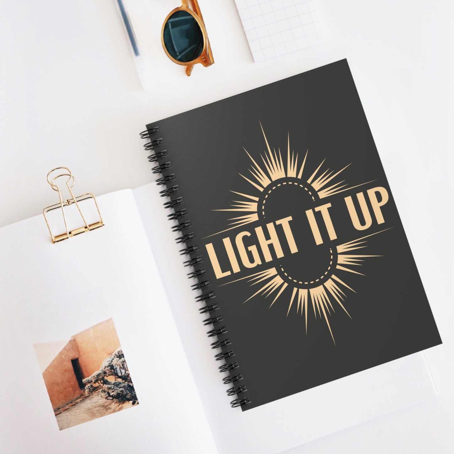 Light It Up Spiral Notebook Inspired by SJM's Crescent City