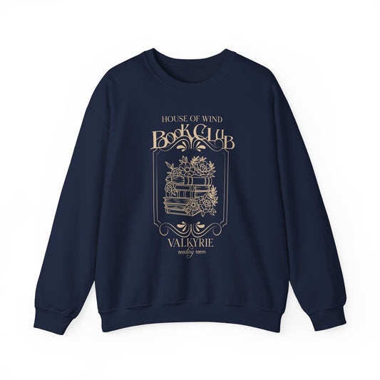 House of Wind Book Club Valkyrie Reading Room Heavy Blend™ Crewneck Sweatshirt