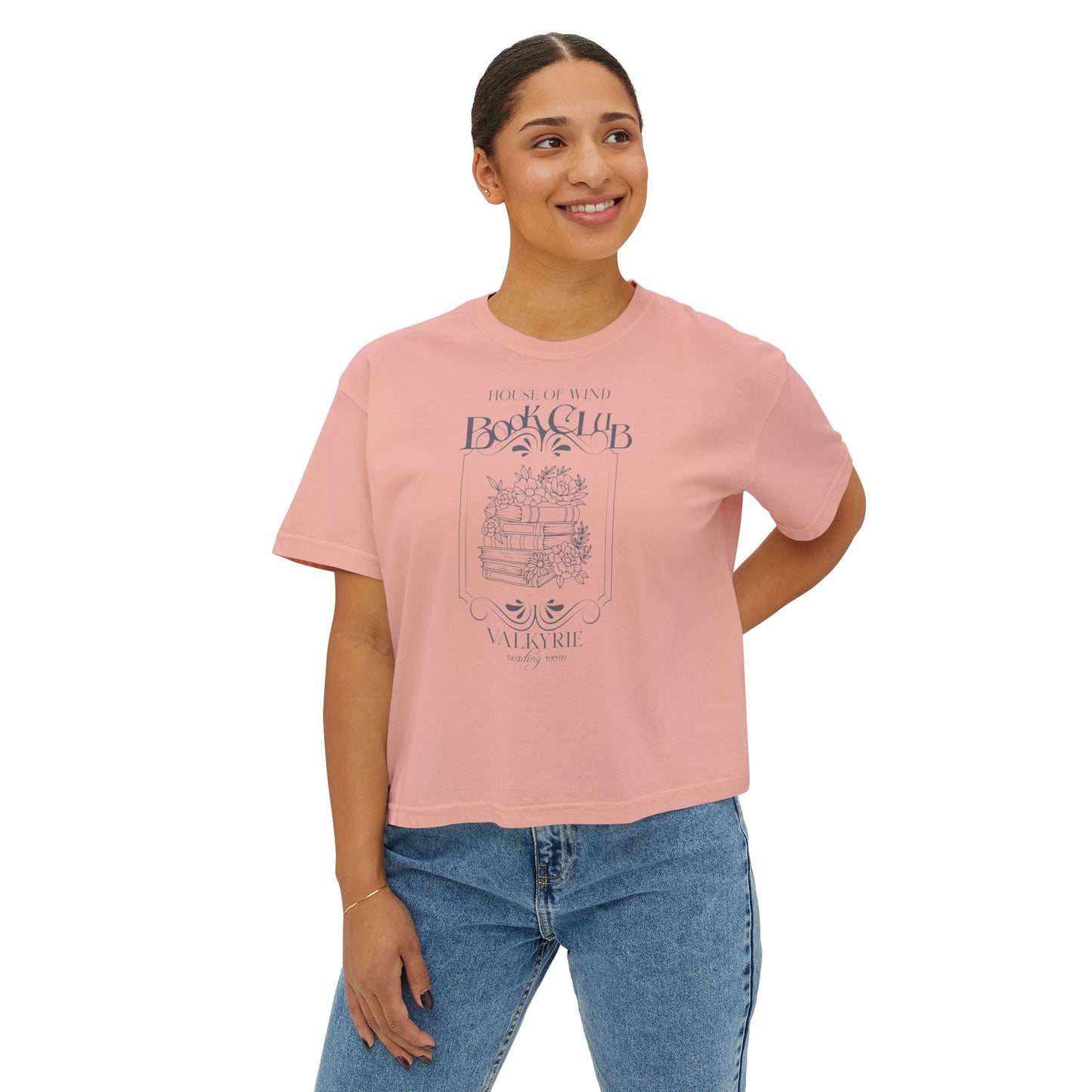 House of Wind Book Club Women's Boxy Crop T-Shirt