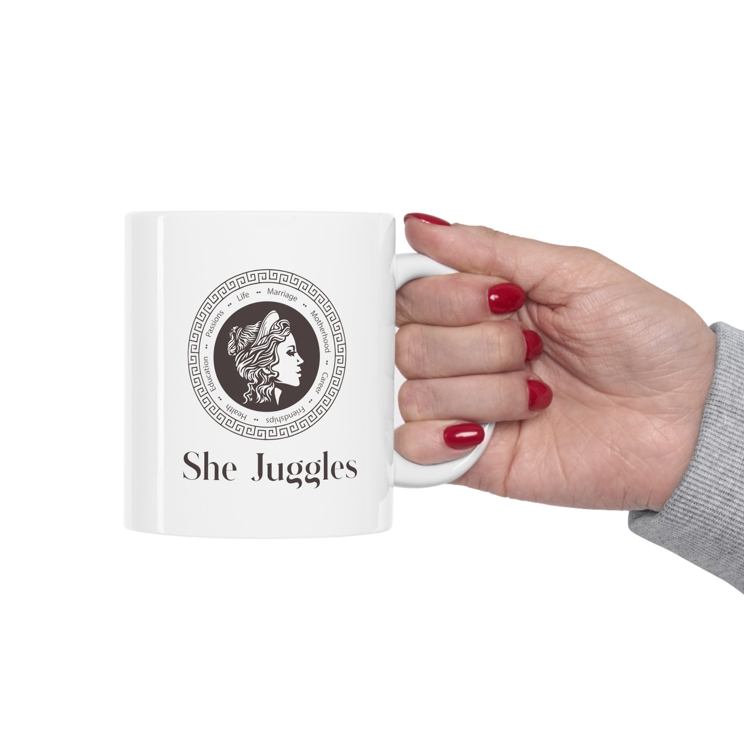 She Juggles 11 oz. Ceramic Mug