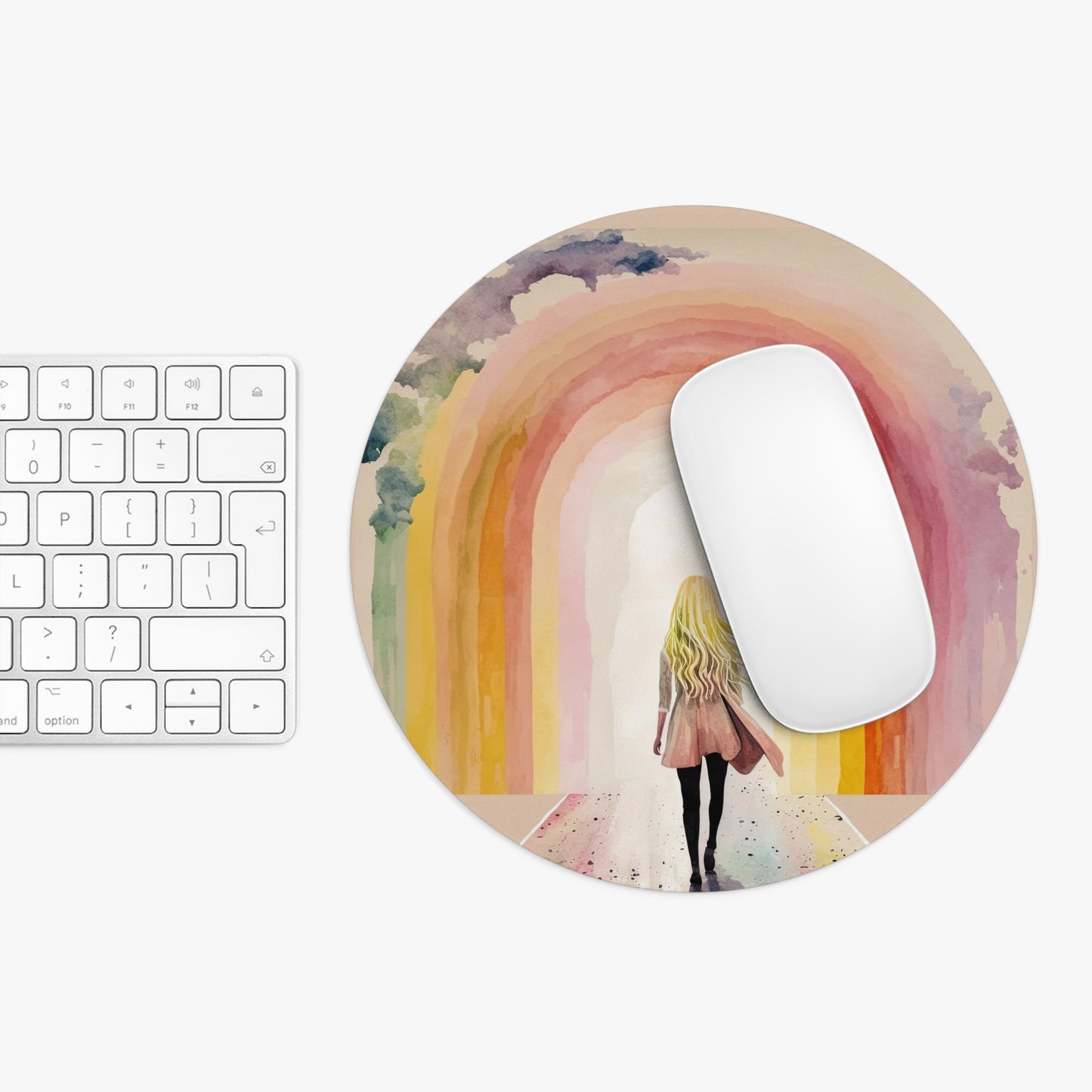 Rainbow Chaser Mouse Pad