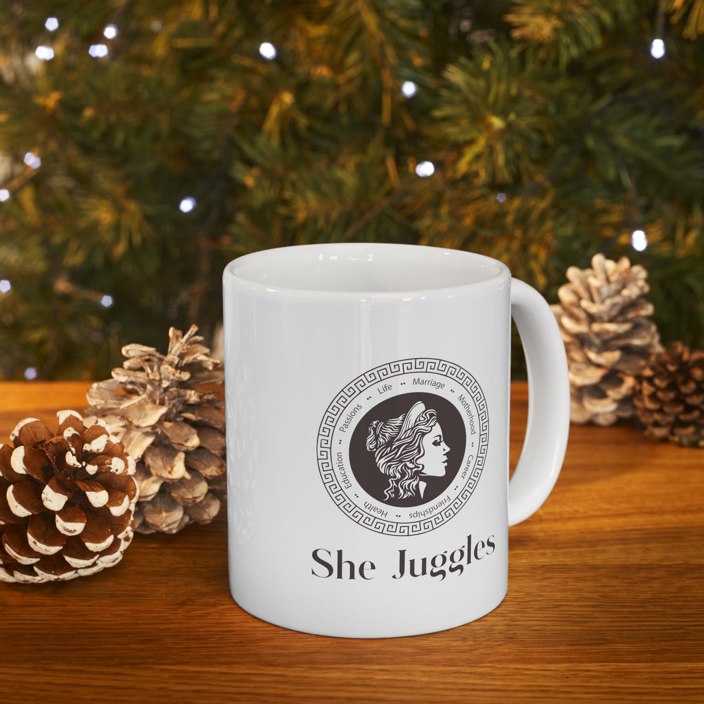 She Juggles 11 oz. Ceramic Mug