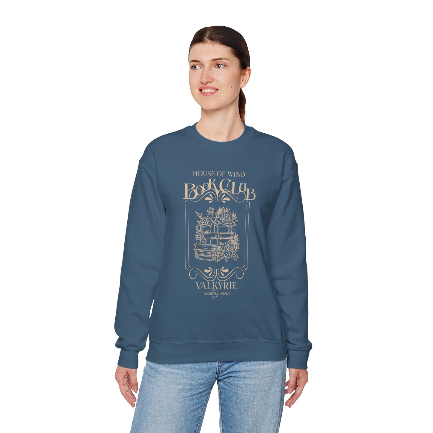 House of Wind Book Club Valkyrie Reading Room Heavy Blend™ Crewneck Sweatshirt