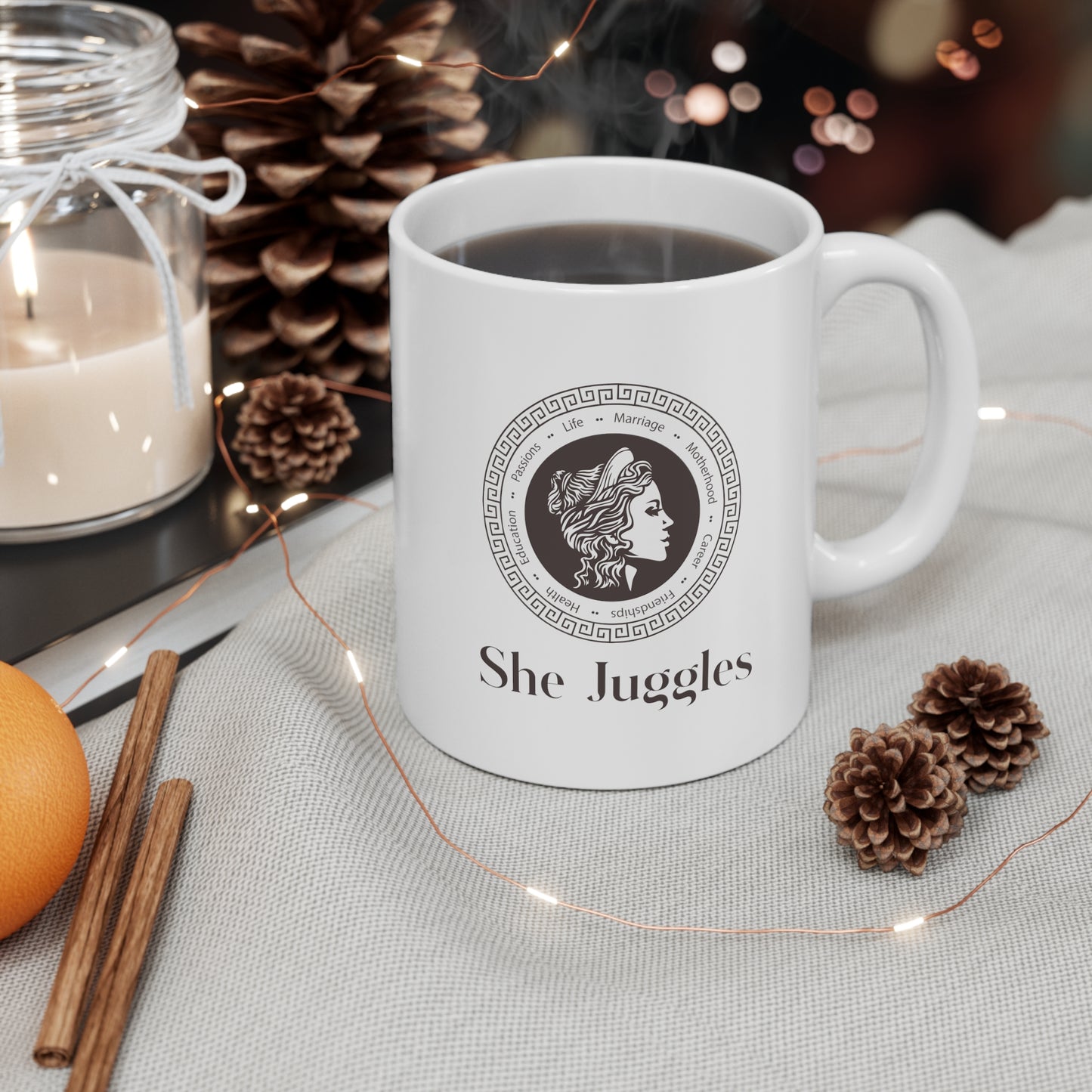 She Juggles 11 oz. Ceramic Mug