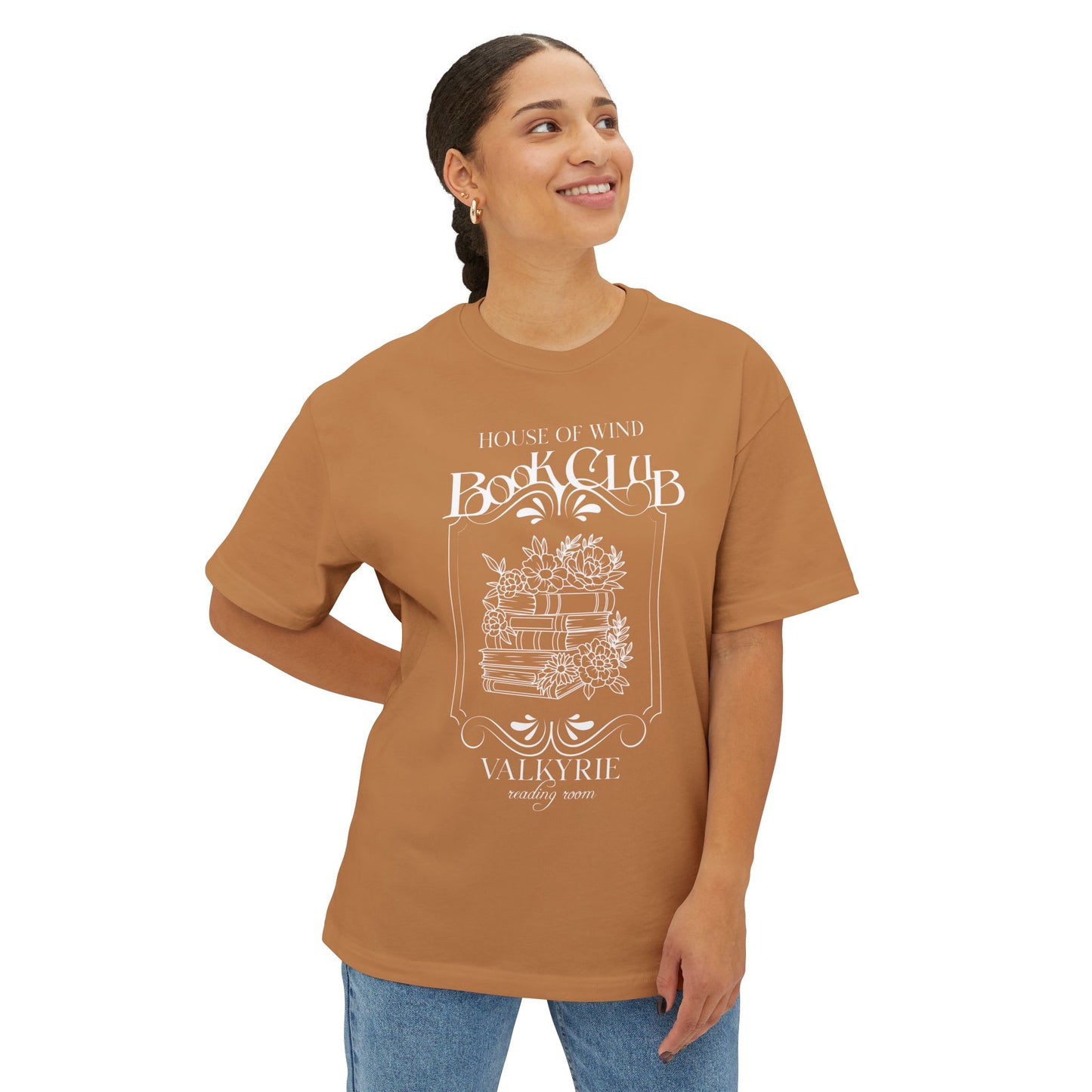 Women's House of Wind Book Club Oversized Boxy T-Shirt