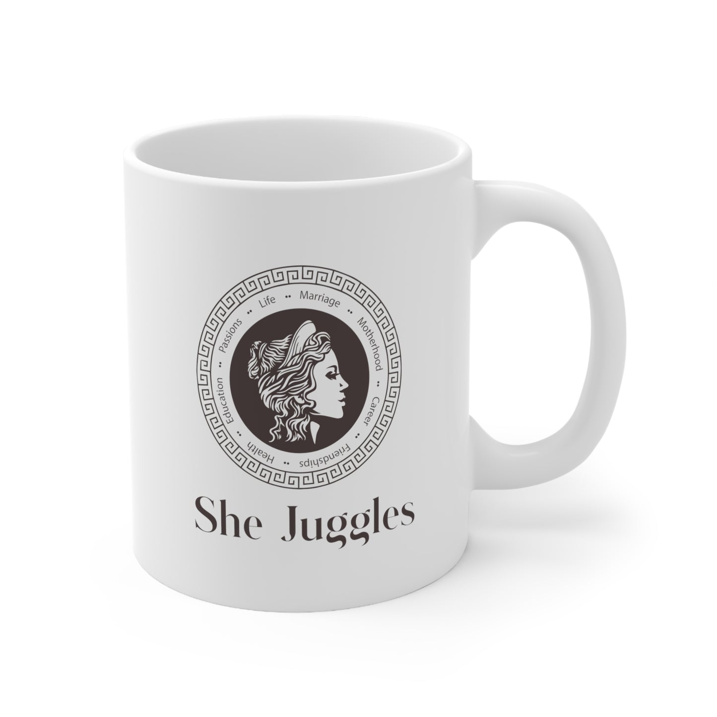 She Juggles 11 oz. Ceramic Mug